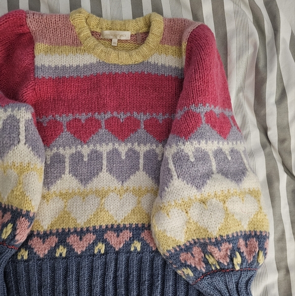 Colorful Heart Pattern Sweater - Picture 9 of 9
